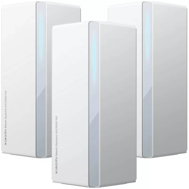 Маршрутизатор Wi-Fi Xiaomi Mesh System AX3000 NE RU RD28 (3 шт), белый