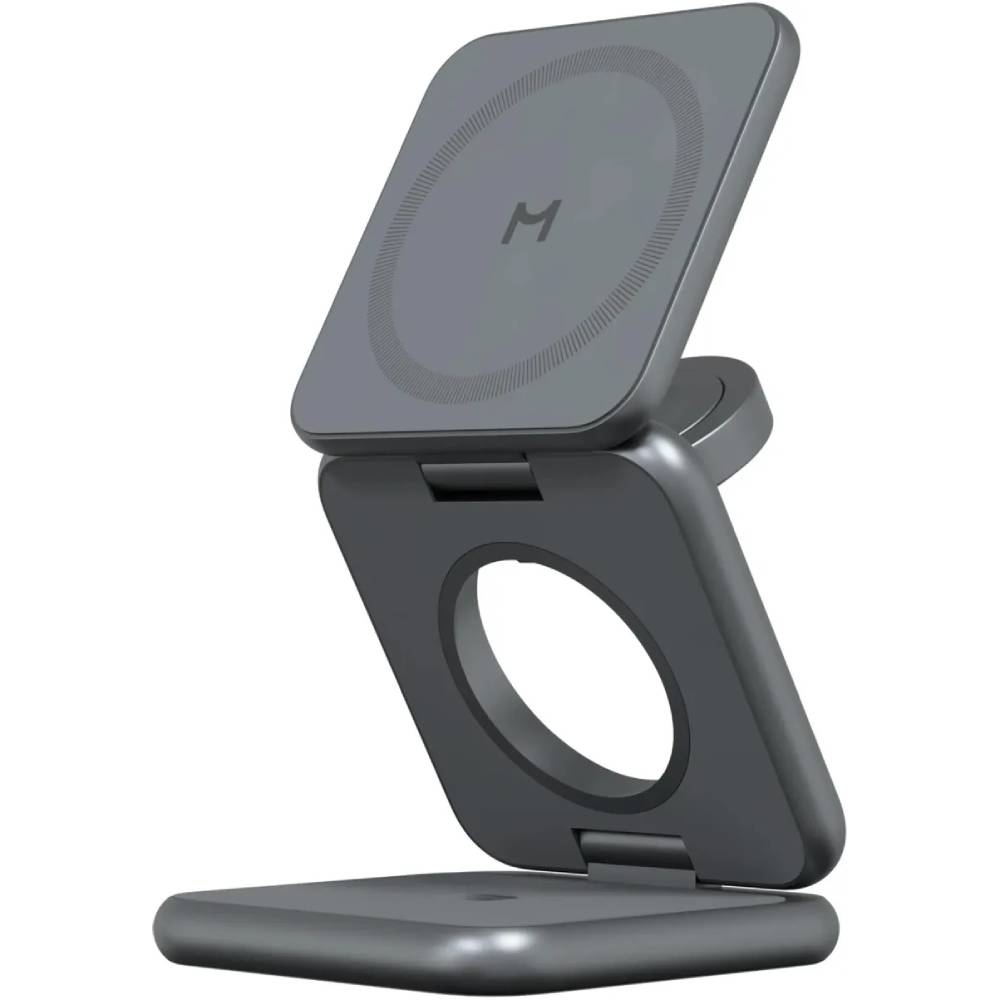 Зарядное устройство беспроводное Magssory Fold Pro 3 в 1, 23Вт, полночный черный
