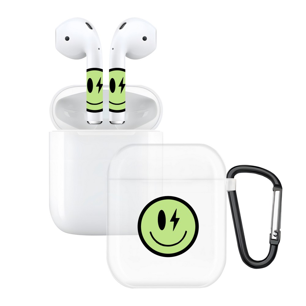Чехол и наклейки Asynora Glow Smile, для AirPods 2