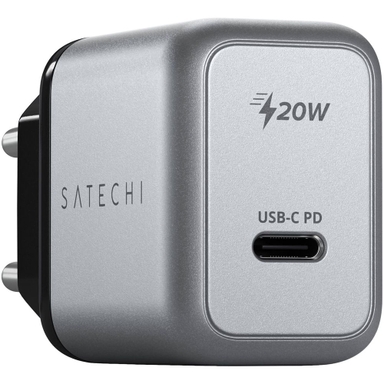

Зарядное устройство сетевое Satechi 20W USB-C PD Wall Charger, серый космос