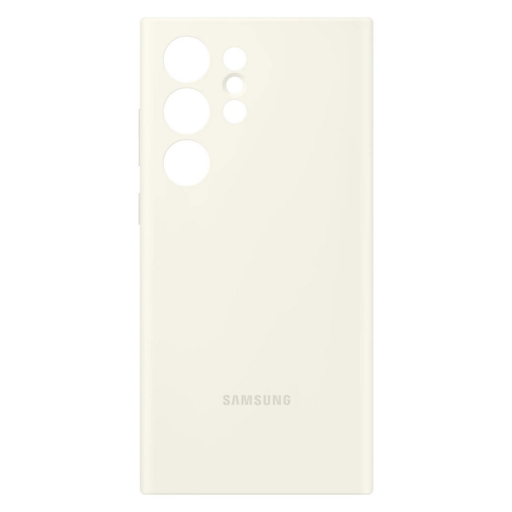 

Чехол-накладка Samsung Silicone Case для Galaxy S23 Ultra, силикон, бежевый хлопок