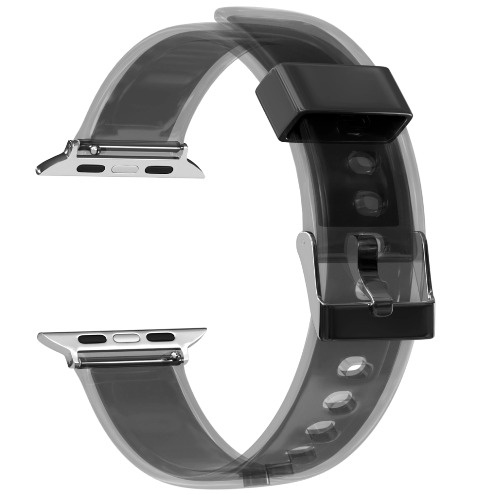 Ремешок Caweon Assol для Apple Watch 44mm/45mm/46mm/49mm, термопластичный полиуретан (TPU), черный