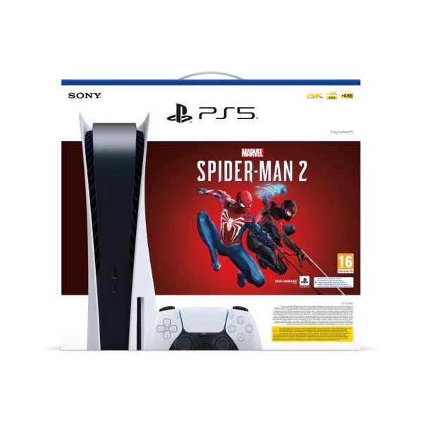 Игровая консоль Sony PlayStation 5 Blu-ray + Marvel's Spider-Man 2 711719573340 - фото 1