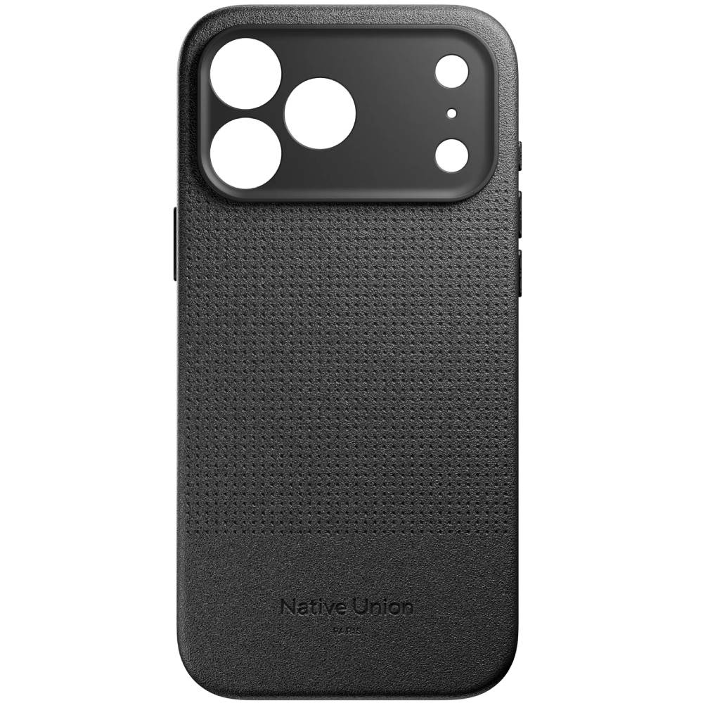 Чехол-накладка Native Union ACTIVE для iPhone 17 Pro Max, экокожа, черный