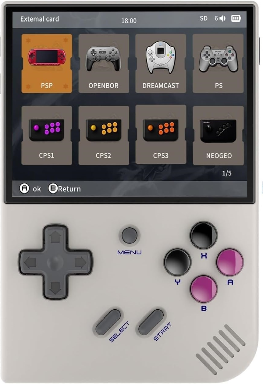 

Игровая консоль Anbernic RG35XX Plus, серый