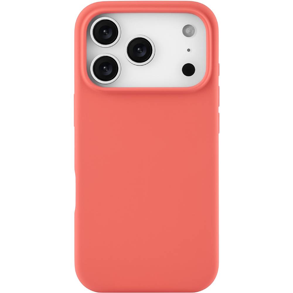 Чехол-накладка uBear Touch Mag для iPhone 17 Pro Max, силикон, коралловый