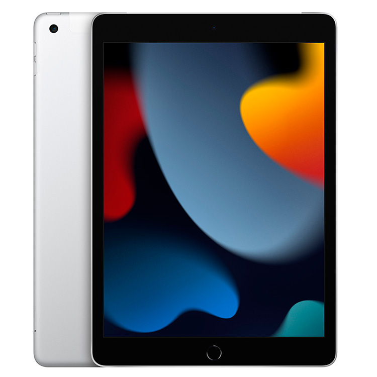 

2021 Apple iPad 10.2″ (64GB, Wi-Fi + Cellular, серебристый)