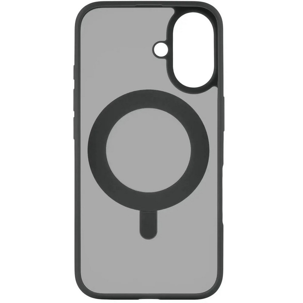 Чехол-накладка uBear Сlip 360 для iPhone 16, поликарбонат, черный