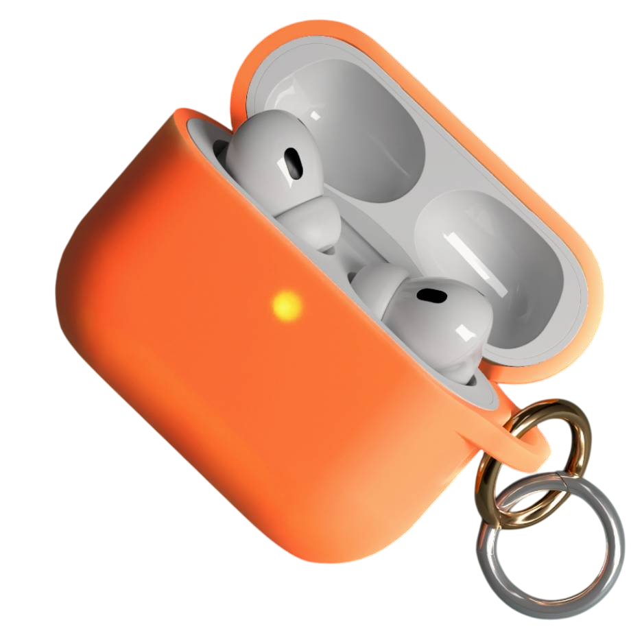 Чехол VLP Charm Case оранжевый, для AirPods Pro 3