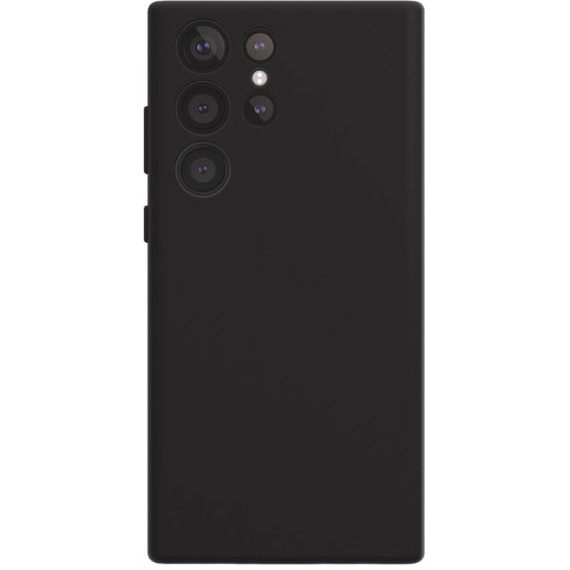 

Чехол-накладка VLP Silicone Case для Galaxy S23 Ultra, силикон, черный