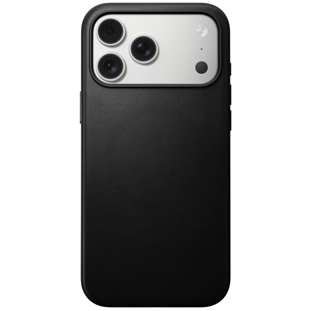 Чехол-накладка Nomad Modern Leather Case для iPhone 17 Pro Max, кожа, черный