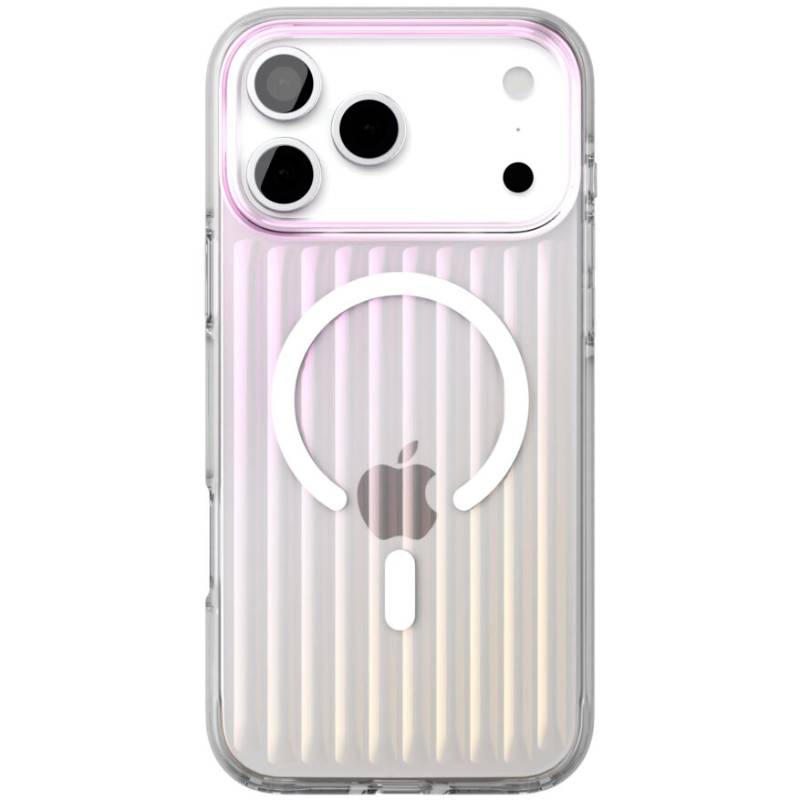 Чехол-накладка VLP Pulse Case для iPhone 17 Pro Max, полиуретан/алюминий, перламутровый