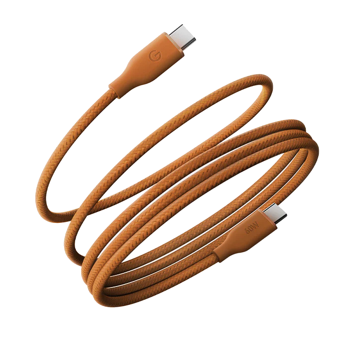 Кабель EnergEA HELIX 60 USB-C / USB-C, 60Вт 1,5м, оранжевый