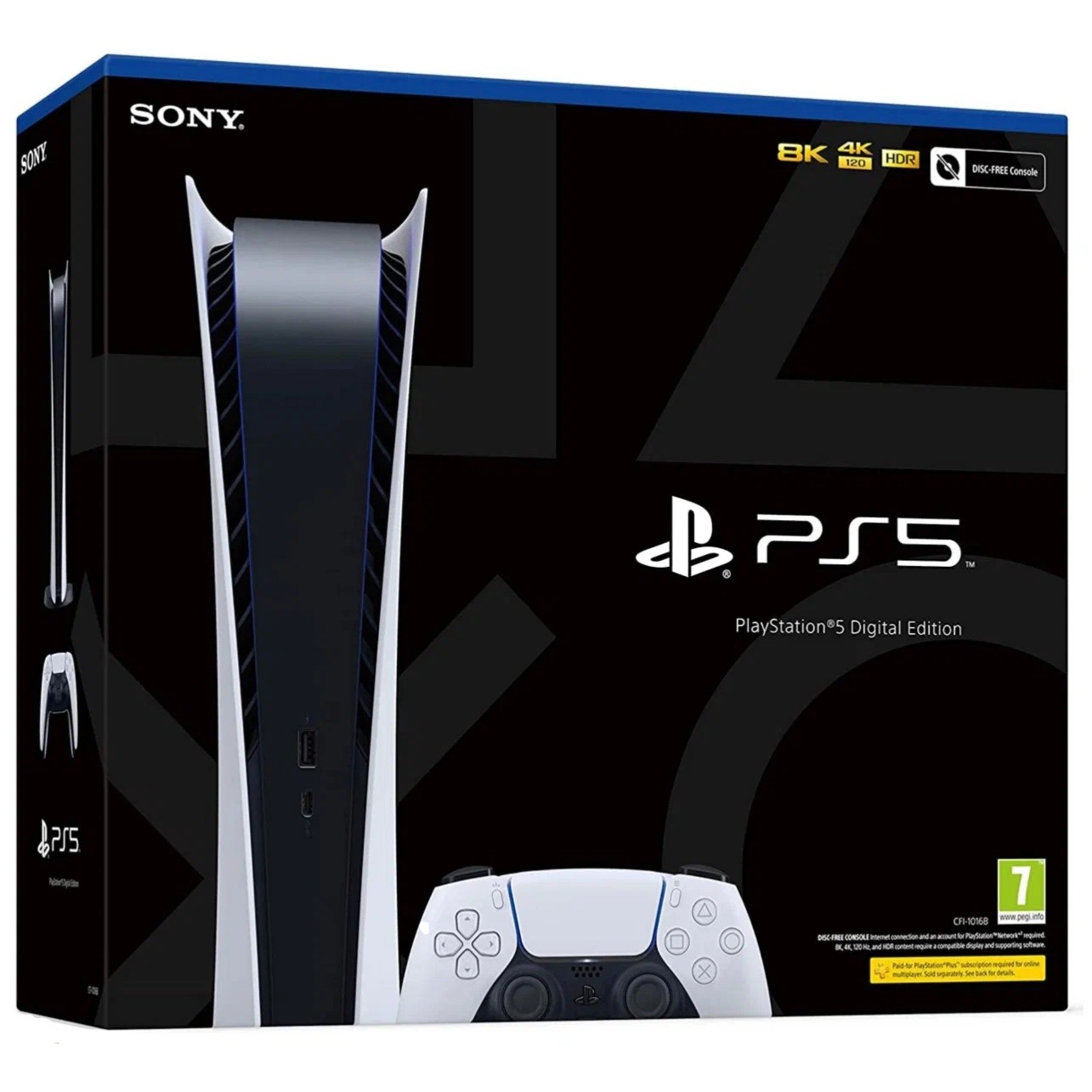 Игровая консоль Sony PlayStation®5 Digital edition, цвет белый CFI-1216B - фото 8
