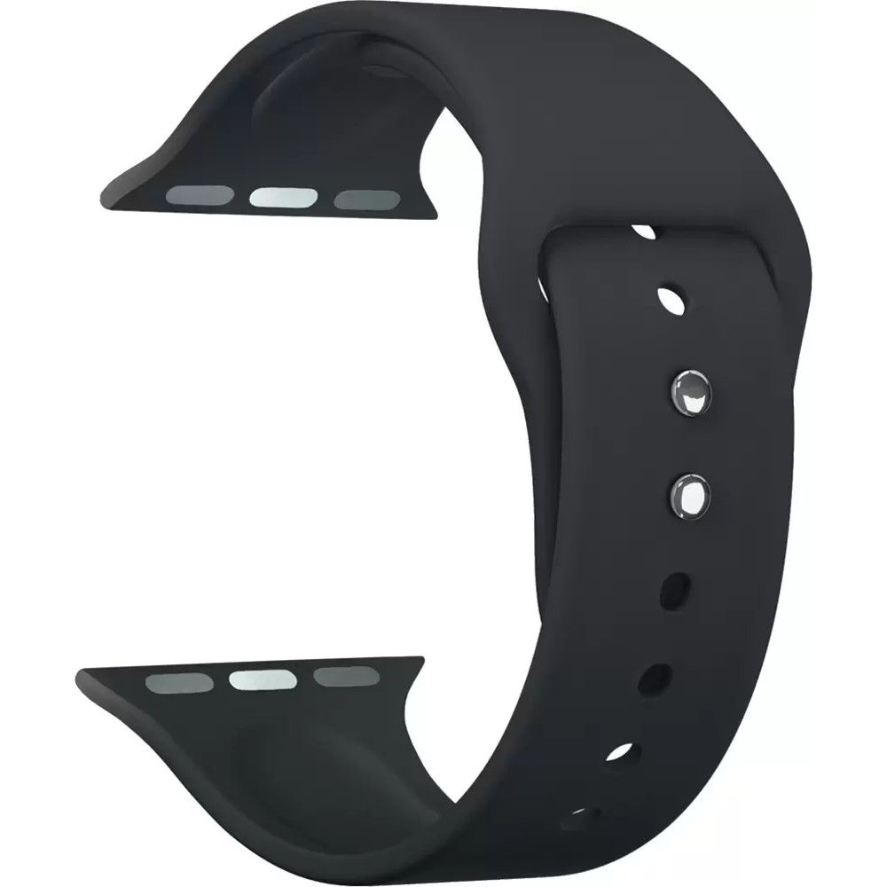 Ремешок Lyambda ALTAIR для Apple Watch 42/44/45/49mm, Силикон, черный