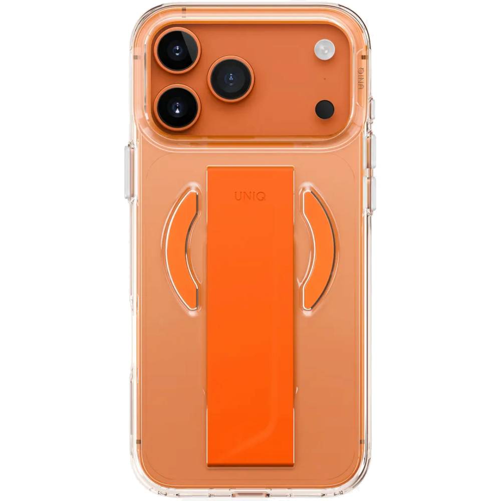Чехол-накладка Uniq Heldro Air для iPhone 17 Pro Max, полиуретан, оранжевый