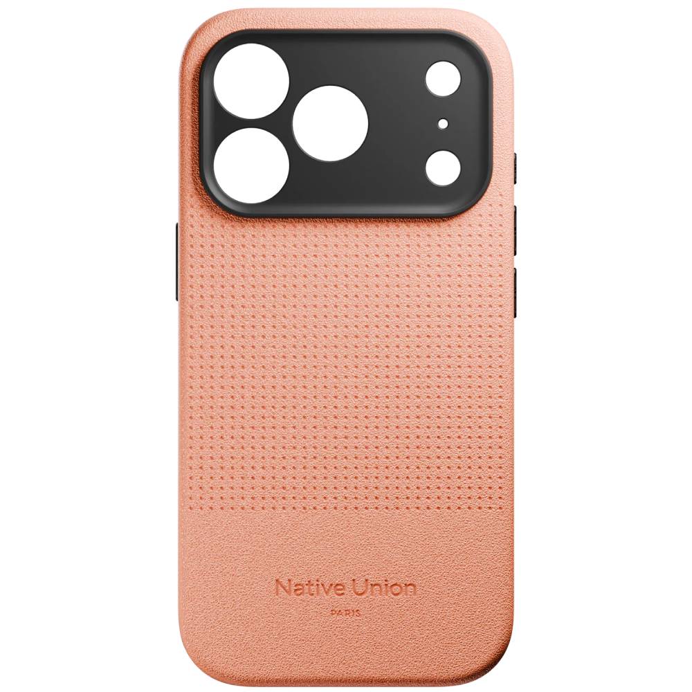 Чехол-накладка Native Union ACTIVE для iPhone 17 Pro, экокожа, персиковый