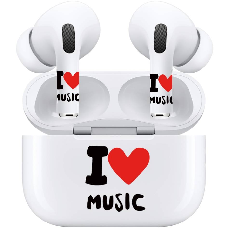Наклейки VLP Easy Art Love Music, для AirPods Pro/Pro 2