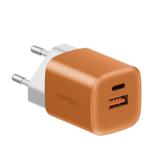Зарядное устройство сетевое EnergEA AmpCharge QC30, 35Вт, оранжевый