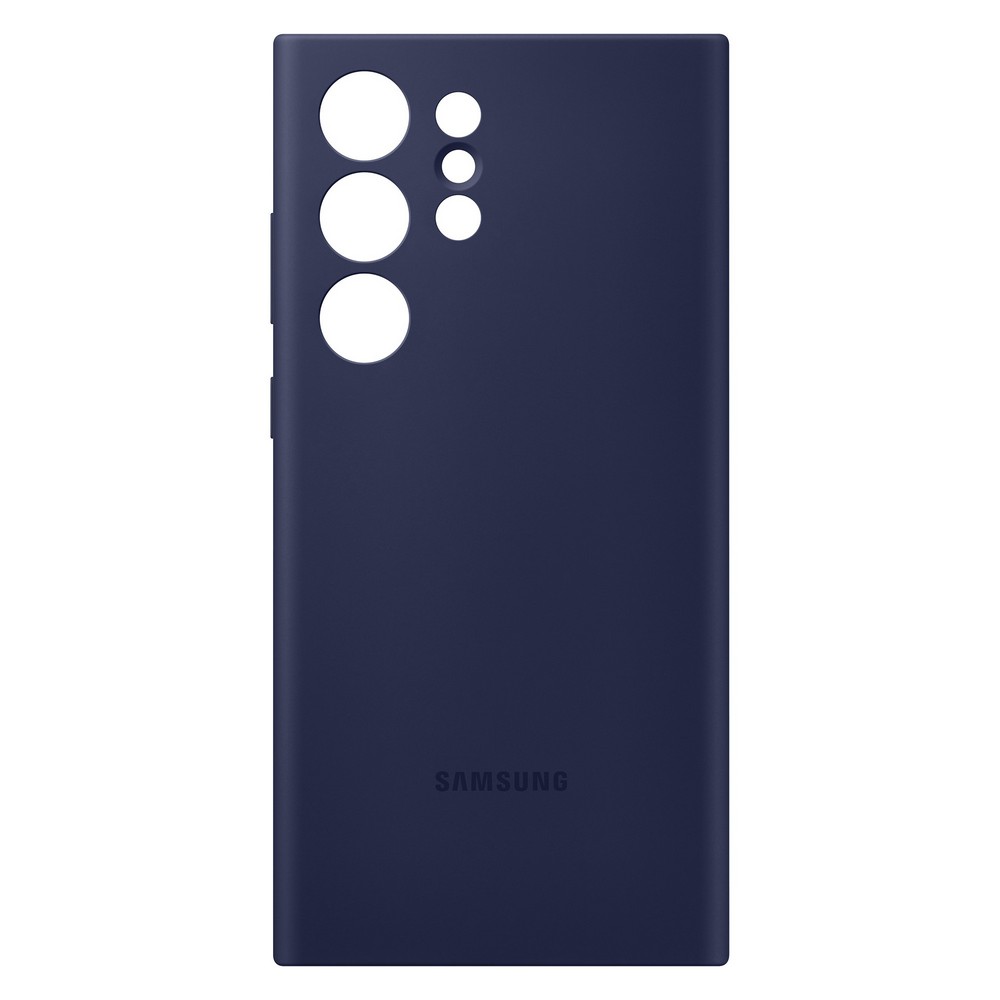 

Чехол-накладка Samsung Silicone Case для Galaxy S23 Ultra, силикон, темно-синий