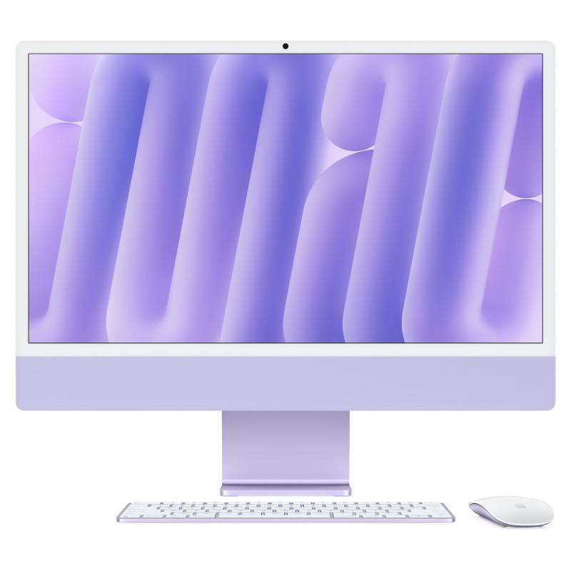 Моноблок 2024 Apple iMac 24″ фиолетовый (24Gb, SSD 512Gb, M4 (10 GPU))