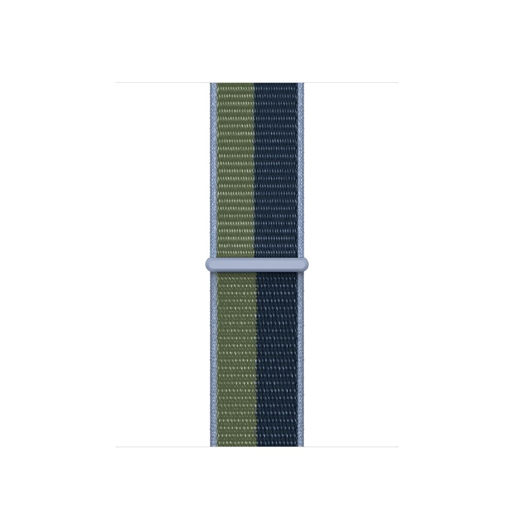 Ремешок Apple Sport Loop для Apple Watch 41mm, Нейлон, синий омут/зеленый мох