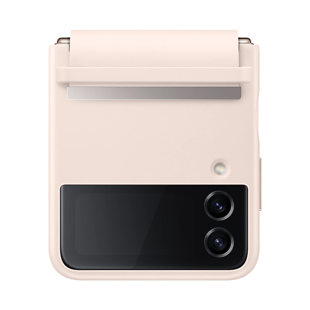 

Чехол-накладка Samsung Flap Leather Cover для Galaxy Z Flip4, кожа, персиковый