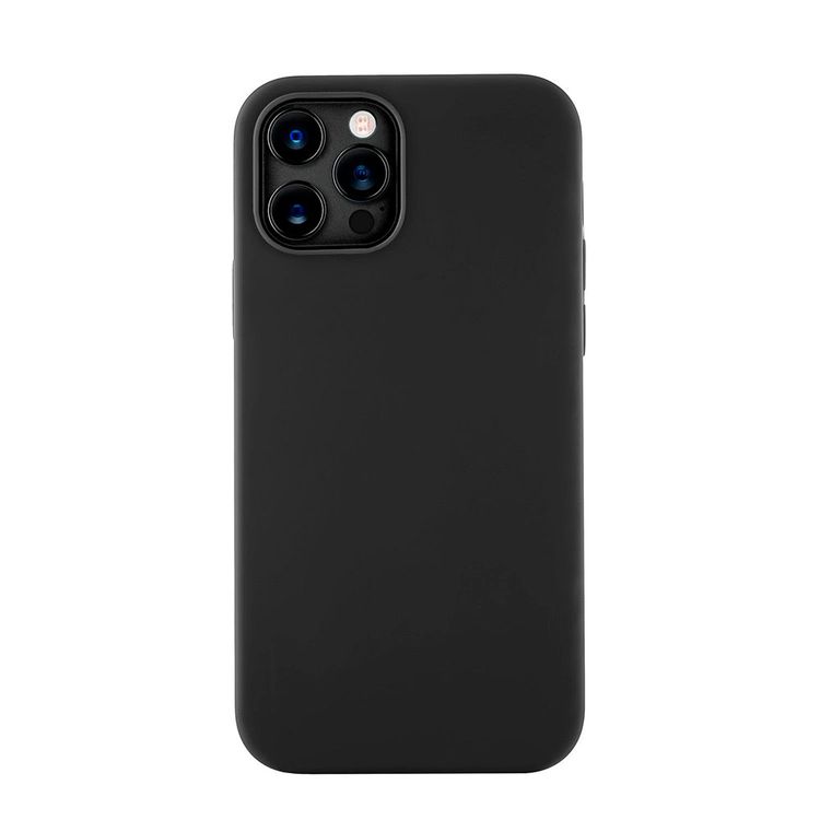 

Чехол-накладка uBear Mag Safe для iPhone 12/12 Pro, силикон, черный