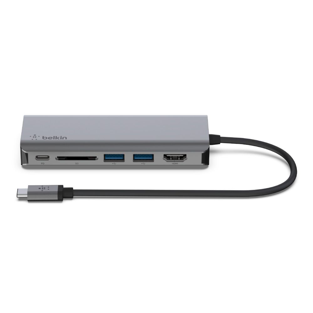 

Адаптер мультипортовый Belkin Multiport Adapter 6 в 1, серый