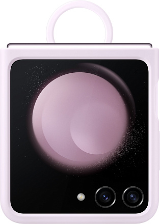 

Чехол-накладка Samsung с кольцом для Galaxy Z Flip5, силикон, лавандовый