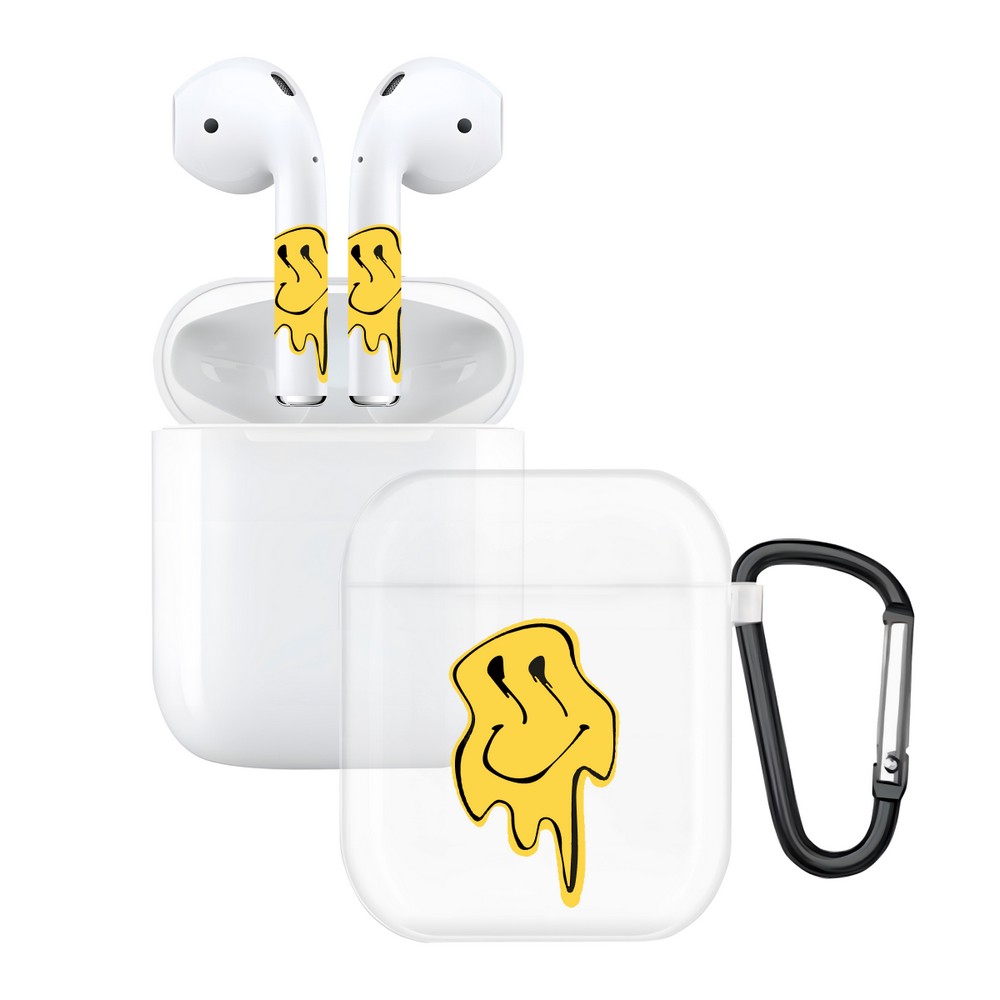 Чехол и наклейки Asynora Melting Face, для AirPods 2