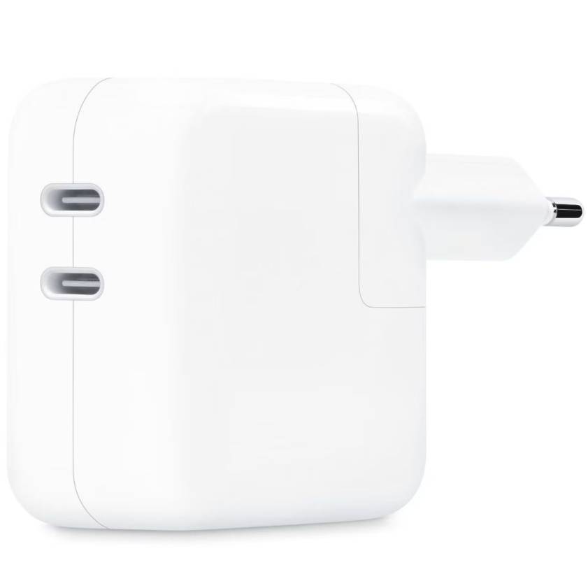 Зарядное устройство сетевое Apple Dual USB-C, 35Вт, белый