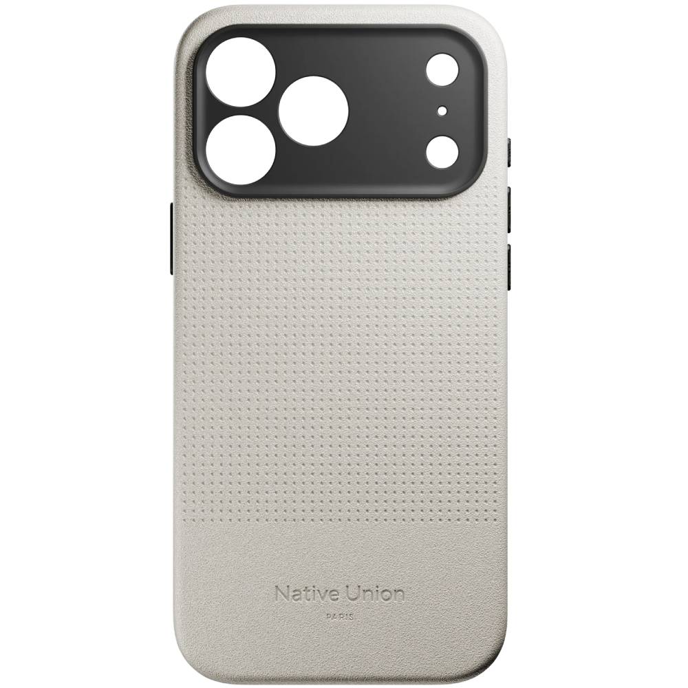 Чехол-накладка Native Union ACTIVE для iPhone 17 Pro Max, экокожа, песчаный