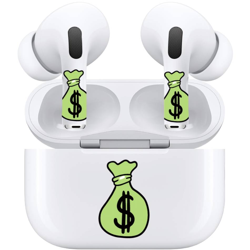 Наклейки VLP Easy Art Money Bag, для AirPods 3