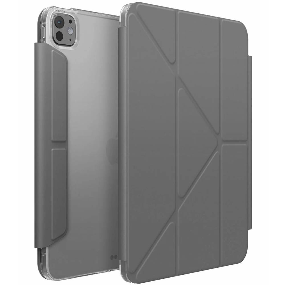 Чехол-книжка Uniq Camden Click для iPad Pro 11 (2024), поликарбонат, серый