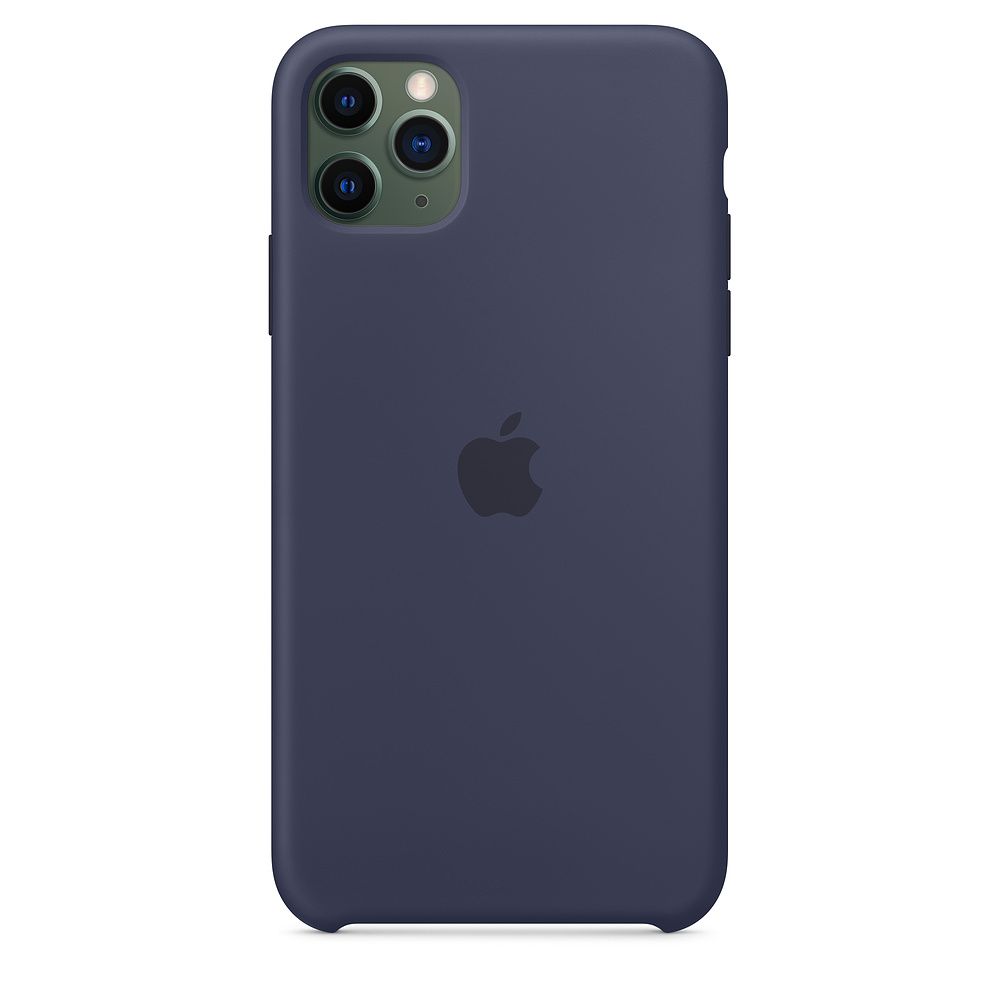 Чехол-накладка Apple Silicone Case для iPhone 11 Pro Max, силикон,  полночный синий купить в iPort - Apple Premium Reseller в Сургуте