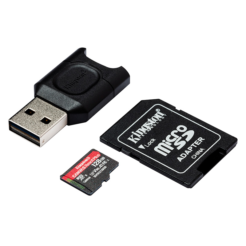 Kingston карта памяти microsdxc canvas react plus 128 гб mlpmr2 128gb