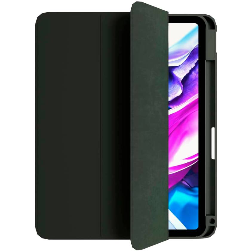 Чехол-книжка VLP Split Folio для iPad Air 13″ (2024), экокожа, темно-зеленый