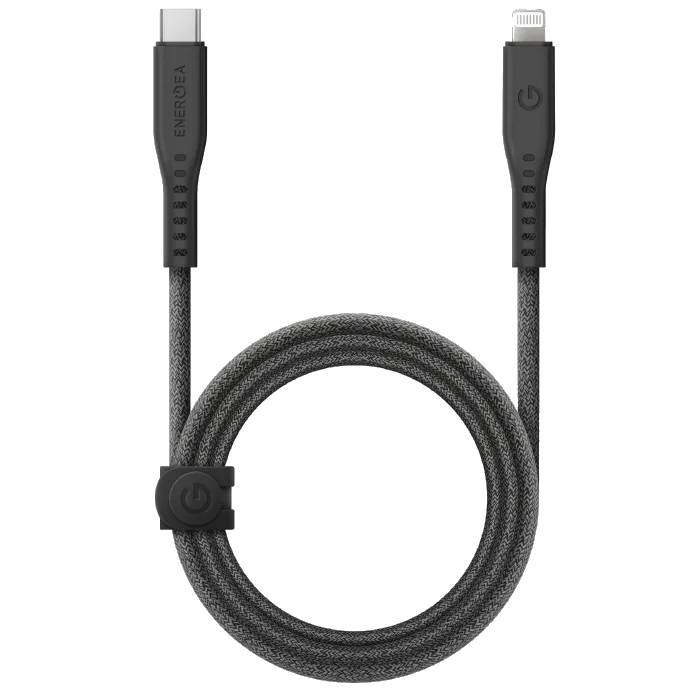 Кабель EnergEA Flow USB-C / Lightning 1,5м, черный