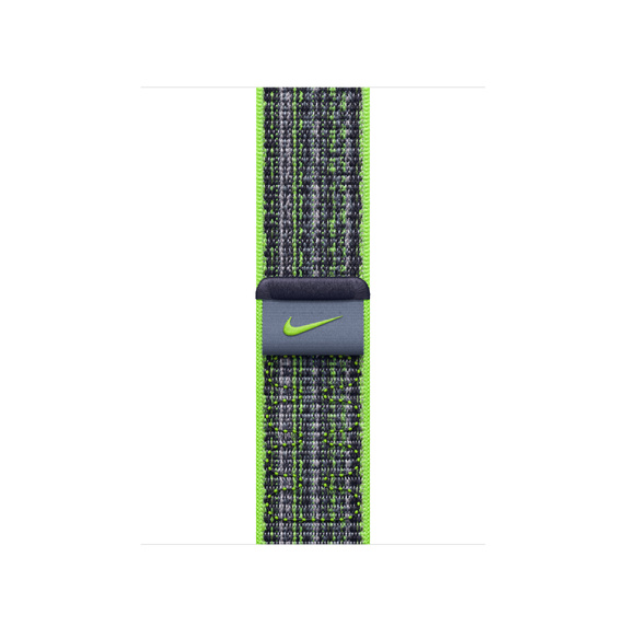 Ремешок Apple Nike Sport Loop для Apple Watch 41mm, Нейлон, ярко-зеленый/синий