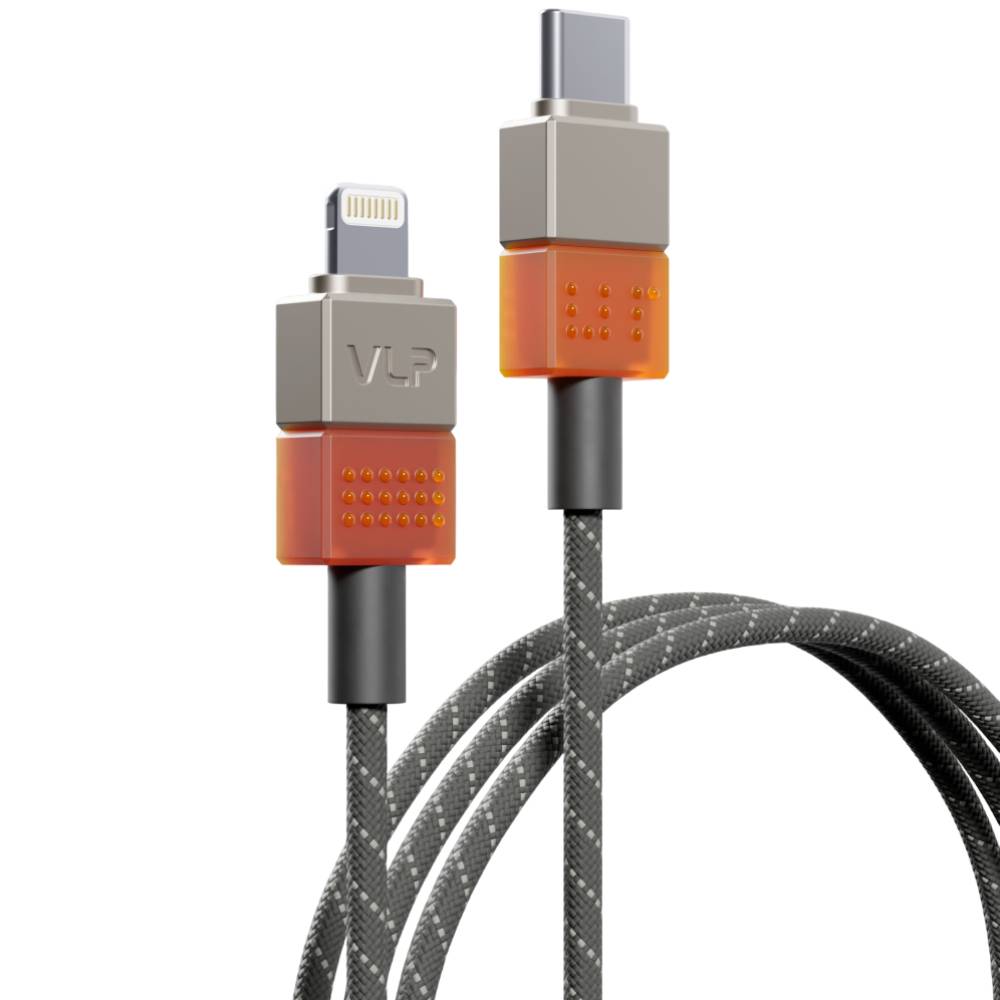 Кабель VLP NEO USB-C / Lightning, 27Вт 1,5м, серый
