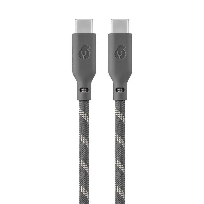 Кабель uBear Trend Cable USB-C / USB-C, 60Вт 1,2м, серый