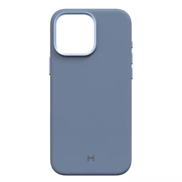 Чехол-накладка Magssory CLT029 для iPhone 16 Pro Max, экокожа, кобальт