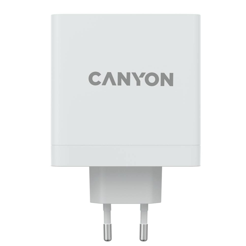 

Зарядное устройство сетевое CANYON Wall charger 1 x USB-A, 2 x USB-C 140W, 140Вт, белый