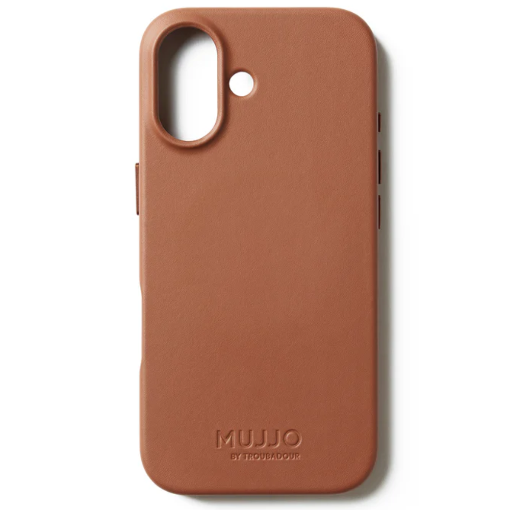 Чехол-накладка Mujjo Leather для iPhone 17, кожа, песочный