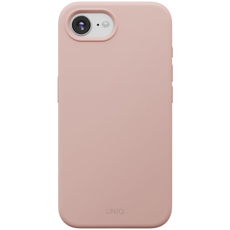 Чехол-накладка Uniq LINO для iPhone 16e/17e, силикон, розовый