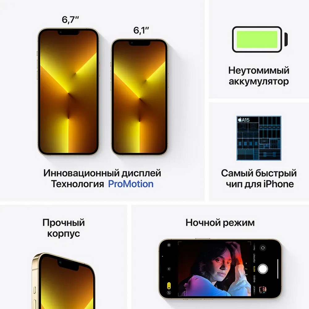 Купить Apple iPhone 13 Pro 128GB, золотой в iPort. Цена продажи Эпл Айфон 13  Про 128 ГБ золотой в Санкт-Петербурге