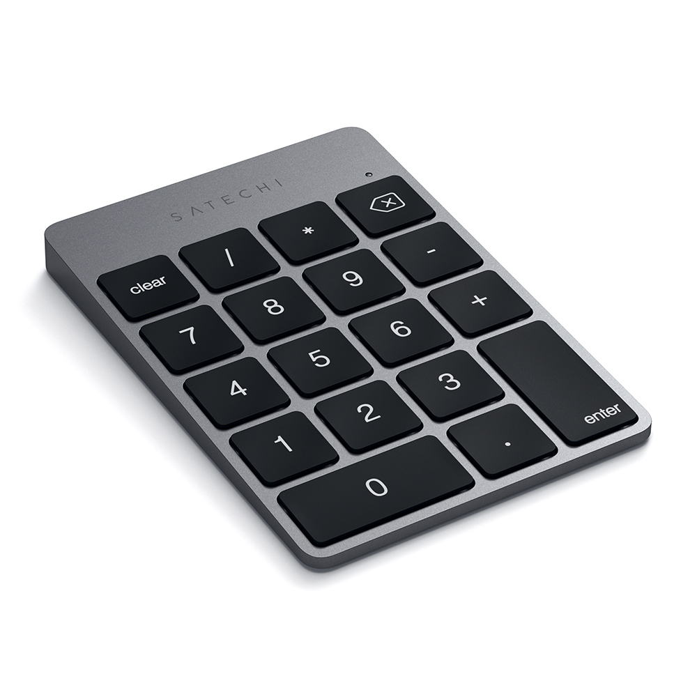 

Кейпад беспроводная Satechi Aluminum Slim Keypad Numpad, серый космос