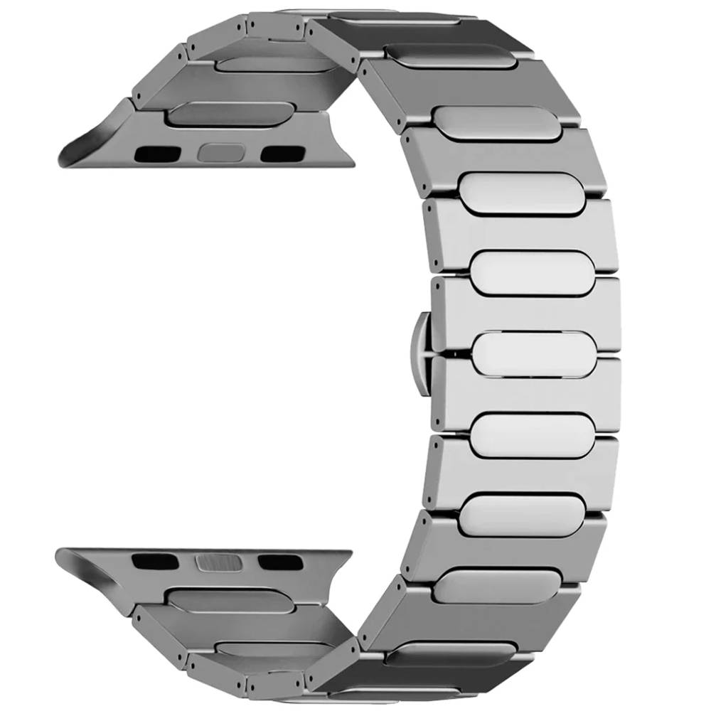 Ремешок Caweon Proxima для Apple Watch 44mm/45mm/46mm/49mm, титан, серебристый