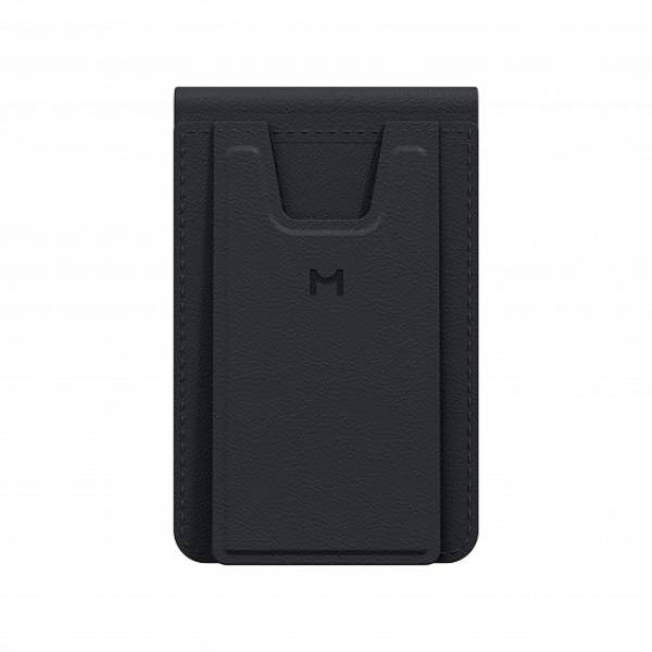Кардхолдер Magssory Tripod Magnetic Vlog Wallet MagSafe с функцией штатива, экокожа, черный